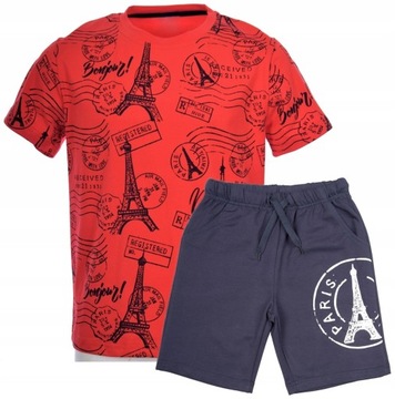 KOMPLET LETNI TL22060C T-SHIRT + SPODENKI ZESTAW 134/140