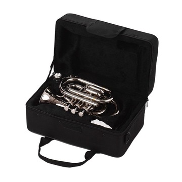 Mini Pocket Trumpet Bb Flat Brass Material Wind