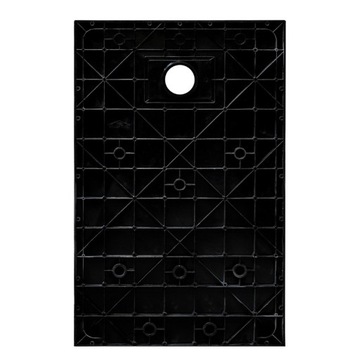 ПРЯМОУГОЛЬНЫЙ ДУШЕВОЙ ПОДДОН ИЗ КАМНЯ SLIM MIKO ЧЕРНЫЙ 100x80 CM