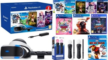 SONY PLAYSTATION VR ZVR2 KAMERA 2 x MOVE 9 GIER ! NOWE