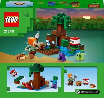 KLOCKI LEGO MINECRAFT WYSPA WALKA ZOMBI + BOMBA TNT VIP SZYBKO 24H