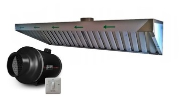 okap gastronomiczny SG125x70x40 regulacja turbo