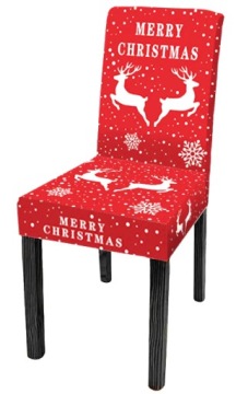 POKROWIEC NA KRZESŁO ŚWIĄTECZNE ELASTYCZNY WZORY