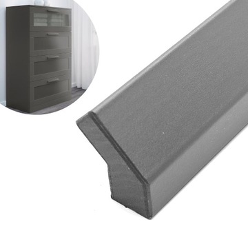 IKEA BRIMNES Uchwyt Meblowy Drewniany SZARY 200mm HEDRA ENERYDA HEMNES PAX