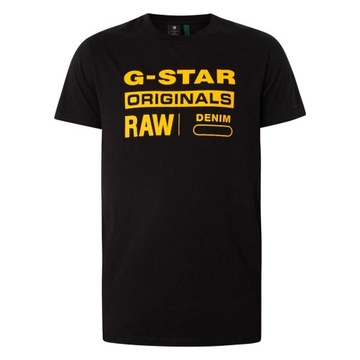 T-shirt męski G-Star Raw Graphic, Regular Fit, czarny, rozm. M