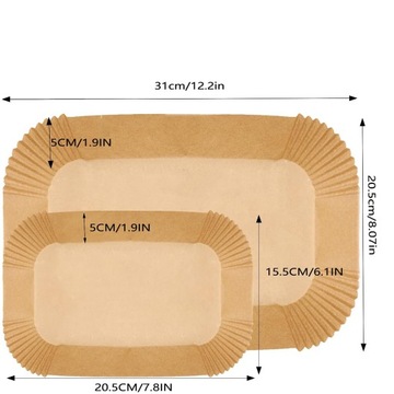 Бумажный вкладыш для аэрофритюрницы 160 шт. Вставки для NINJA AirFryer