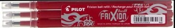 Стержень FriXion Стержни для шариковых ручек REPLACEMENT INK 0,7 красный 3шт PILOT