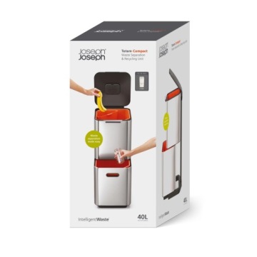 БАК ДЛЯ СЕГРЕГАЦИИ МУСОРОВ 40 л Stone Totem Compact Joseph Joseph