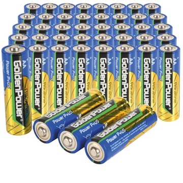 BATERIE ALKALICZNE GOLDEN POWER ECO AA LR6 R6 x40