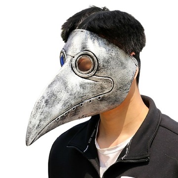 Maska PLAGUE DOCTOR DŻUMA PTAK WHITE MASK ZARAZA