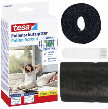 TESA MOSKITIERA ANTYALERGICZNA ANTRACYT 1,3x1,5M