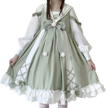 Lolita Cosplay Uroczy Student Księżniczka Sukienka