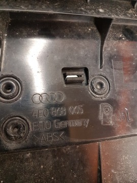 BOCZEK DRZWI LEWY TYŁ AUDI A8 D3 LIFT 4E0868065