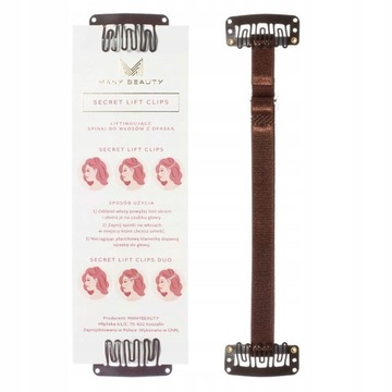SecretLiftClipsSpinki do włosów lifting BROWN