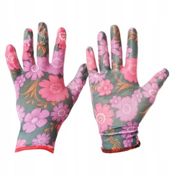 RĘKAWICE OGRODNICZE DAMSKIE DO PRACY W OGRODZIE LEKKIE OCHRONNE OGRÓD S R.7