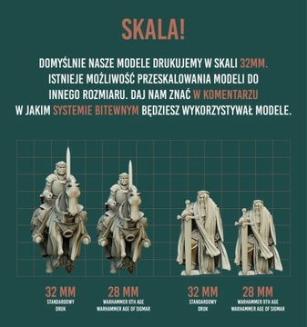 Frontier Knight on foot - Minifaktura - Druk 3D