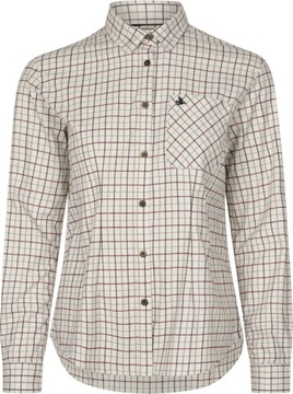 DAMSKA KOSZULA SEELAND KERRY SHOOTING - Cabernet/Blue Check -XL