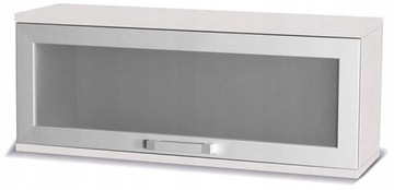 Szafka wisząca 100 cm z szybą biały mat X14