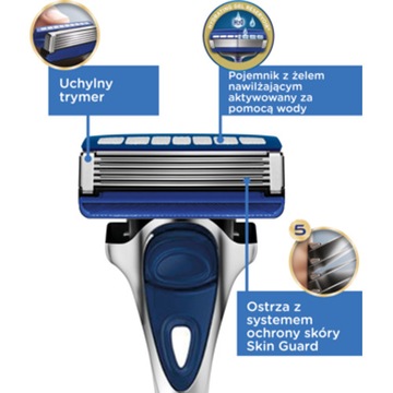 4 стержня для обычных ножей WILKINSON Hydro 5 Skin Protection