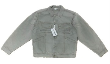 Kurtka materiałowa męska z kołnierzykiem A'la jeans Bawełna Khaki M