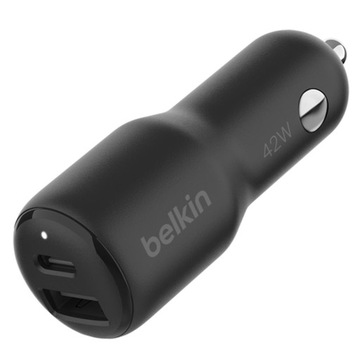 Автомобильное зарядное устройство Belkin с двумя USB-портами, 42 Вт