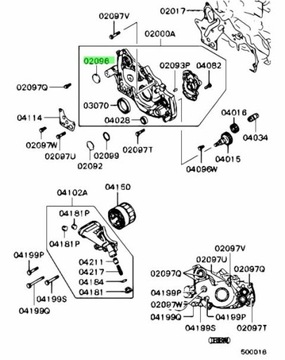 ZÁSLEPKA HŘÍDELE VYVAŽOVAČE OEM MITSUBISHI LANCER EVO 3 4 5 6 7 8 9 ECLIPSE 4G63