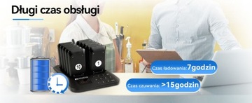 Retekess TD157S Звонок для клиентов, Беспроводная пейджерная система, 10 пейджеров
