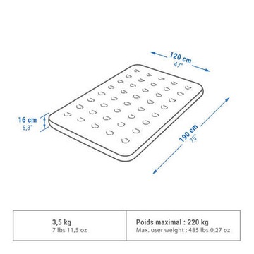 МАТРАС AIR BASIC 120 СМ НА 2 ЧЕЛОВЕКА Кечуа