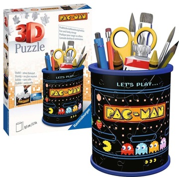 RAVENSBURGER Puzzle 3D Przybornik Pac-Man 54 el.