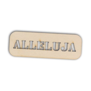 TD075 Tabliczka z napisem Alleluja