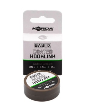 КРЮЧОК KORDA BASIX С ПОКРЫТИЕМ 25 ФУНТОВ 10 М
