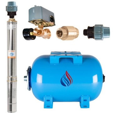 ZESTAW HYDROFORWY POMPA GŁĘBINOWA 3TI15 0,37kw + ZBIORNIK PRZEPONOWY 150L