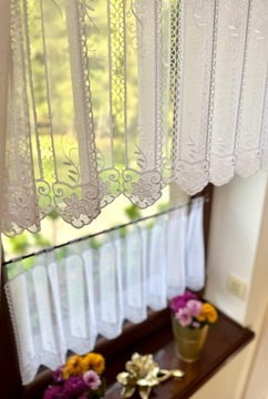 Zazdrostka Gipiura Biała Panel Firana Kuchnia wysokość 70 cm