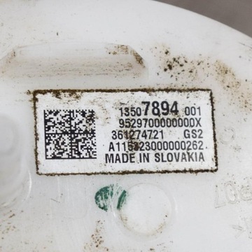 OPEL ASTRA K 1.6 BENZÍN 147KW ČERPADLO NÁDRŽE PALIVA 13507894 2016