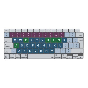 Инклюзивная защита клавиатуры JCPal VerSkin для MacBook Air 13 дюймов (M1, 2020 г.)