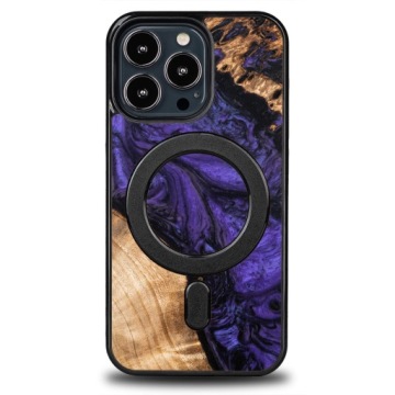 Pouzdro Bewood Unique pro iPhone 13 Pro fialové s MagSafe