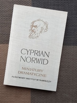 Książka MINIATURY DRAMATYCZNE Cyprian Norwid 1968