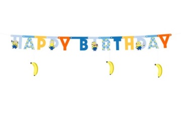 Банер HAPPY BIRTHDAY міньйони 50x153 см