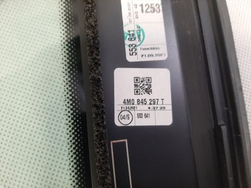 AUDI Q7 (2015-2017R.) SKLO (OKNO) KAROSERIE LEVÝ ZADNÍ AS1 NOVÁ 4M0845297T