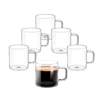 Kubek do kawy szklany termiczny Wilmax 100 ml zestaw 6 szt