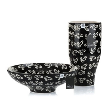 Керамическая высокая ваза РЫБА