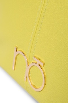 H164 NOBO torebka klasyczna listonoszka worek z szerokim kolorowym paskiem