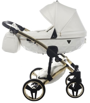 роскошная детская коляска 4 в 1 Junama DiamondИндивидуальная v2 03 ЧЕРНАЯ