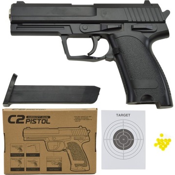 PISTOLET NA KULKI METAL REPLIKA ASG H&K USPzmiana przegląd