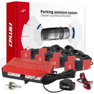 CZUJNIKI COFANIA PARKOWANIA BUZZER 4 SENSOR CZARNE