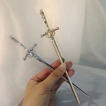 DIY прическа дизайн заколки для волос аксессуары для головных уборов женский металлический меч