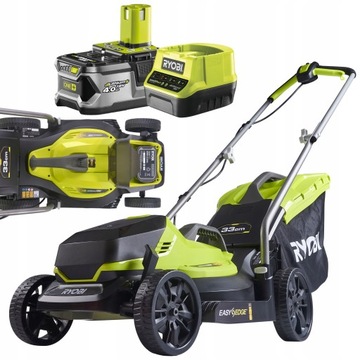 RYOBI KOMPAKTOWA KOSIARKA DO TRAWY 33CM EASYEDGE AKUMUL. RLM18X33B40 +4Ah