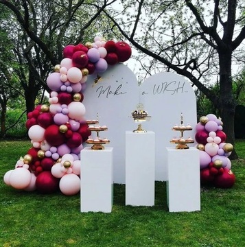 STOJAK KOLUMNA SŁODKI STÓŁ POSTUMENT POSTUMENTY zestaw 5 szt prostokąty