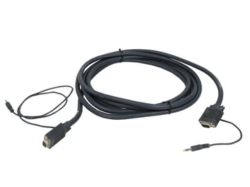 Kramer VGA with 3.5mm Stereo Audio Micro Cable 4.5M CVGA3.5JACK 4.5M
