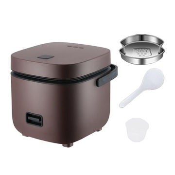 electric Rice Cooker Steamer Personal Rice Brown